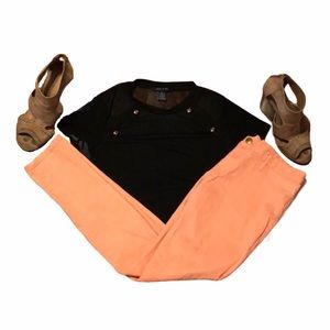 Women's Leggings XL Size 14 Refuge Pink Stretchy Jeggings Spring Bottoms